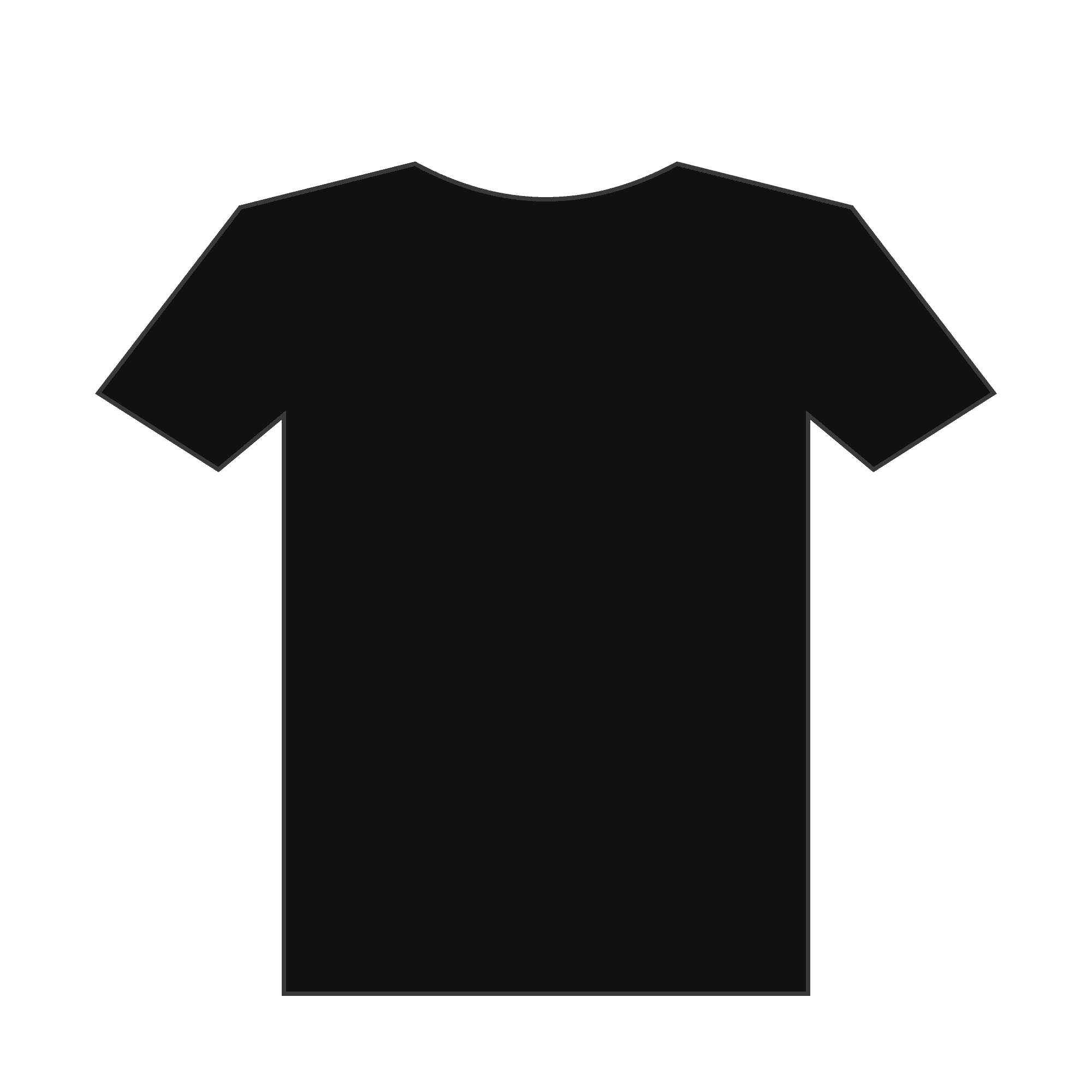 Classic Custom Tee in Black